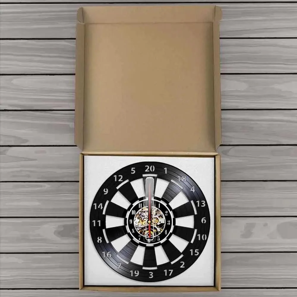 Dart Board Darts Game Wall Watch Man Cave 1