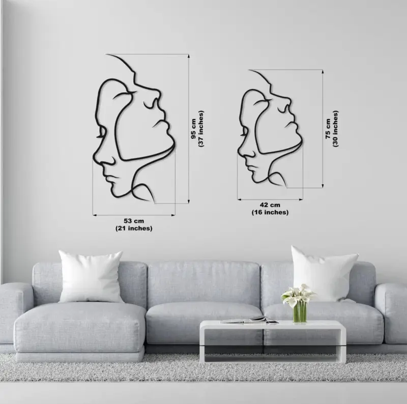 Decoration murale metal 2017 dimensions