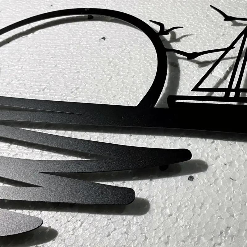 Decoration murale metal lever du soleil 2068