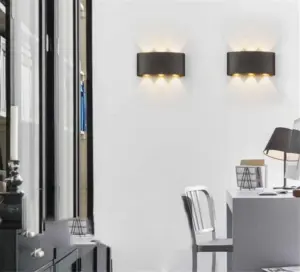 Modern waterproof LED wall lamp for indoor and outdoor use