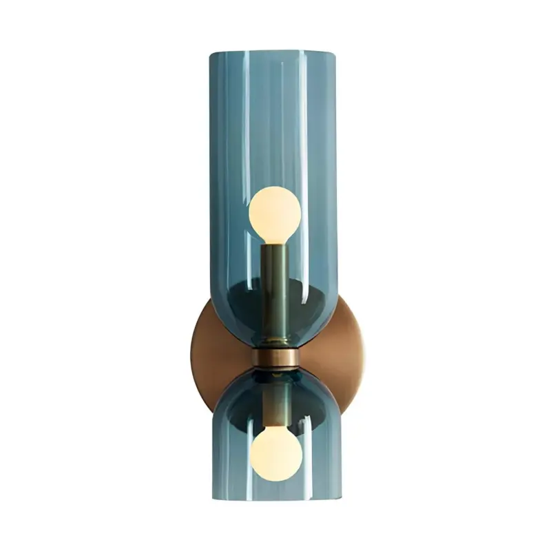 Doppelschichtige glas wandleuchte elegante beleuchtung led modern wohnzimmer schlafzimmer flur xlumina2