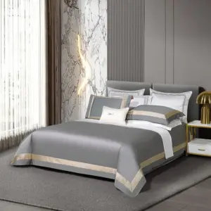 Homeko Grey Egyptian Cotton Bedding Set