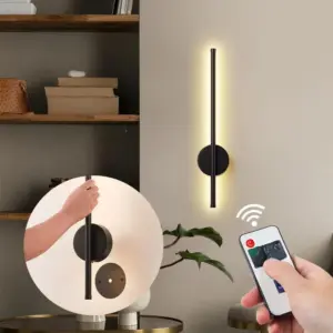 Modern Rechargeable Wall Lamp Sconce With Remote Control