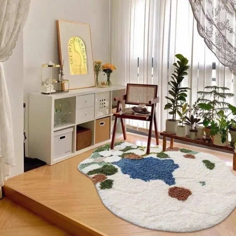 Earth and moss rug