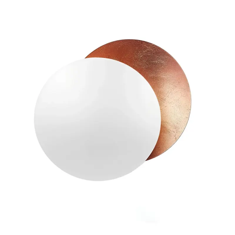 Eclipse wandlampe sonnenfinsternis design modern led lampe gold schwarz xlumina6