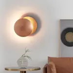 Eclipse wandlampe sonnenfinsternis design modern led lampe gold schwarz xlumina8
