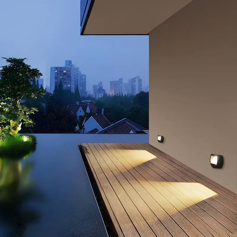 Ecobright wasserdichte led solar terrassenlampe aussenbereich garten ip65 energieeffizient xlumina14
