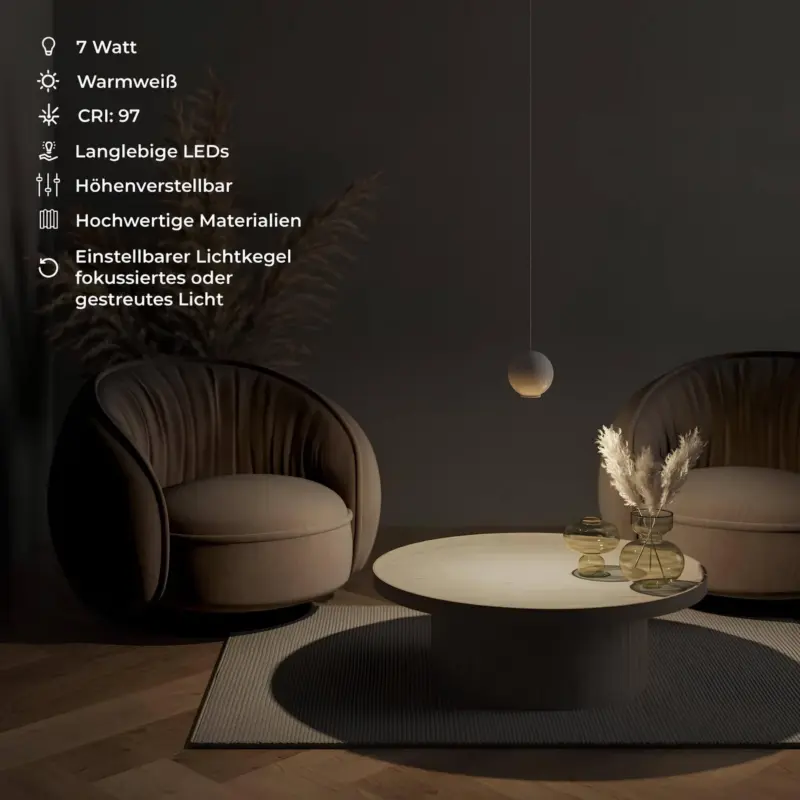 Eos elegante haengeleuchte weiche federhaengeleuchte modern stilvoll wohnzimmer beleuchtung xlumina10
