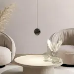 Eos elegante haengeleuchte weiche federhaengeleuchte modern stilvoll wohnzimmer beleuchtung xlumina2