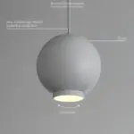 Eos elegante haengeleuchte weiche federhaengeleuchte modern stilvoll wohnzimmer beleuchtung xlumina8