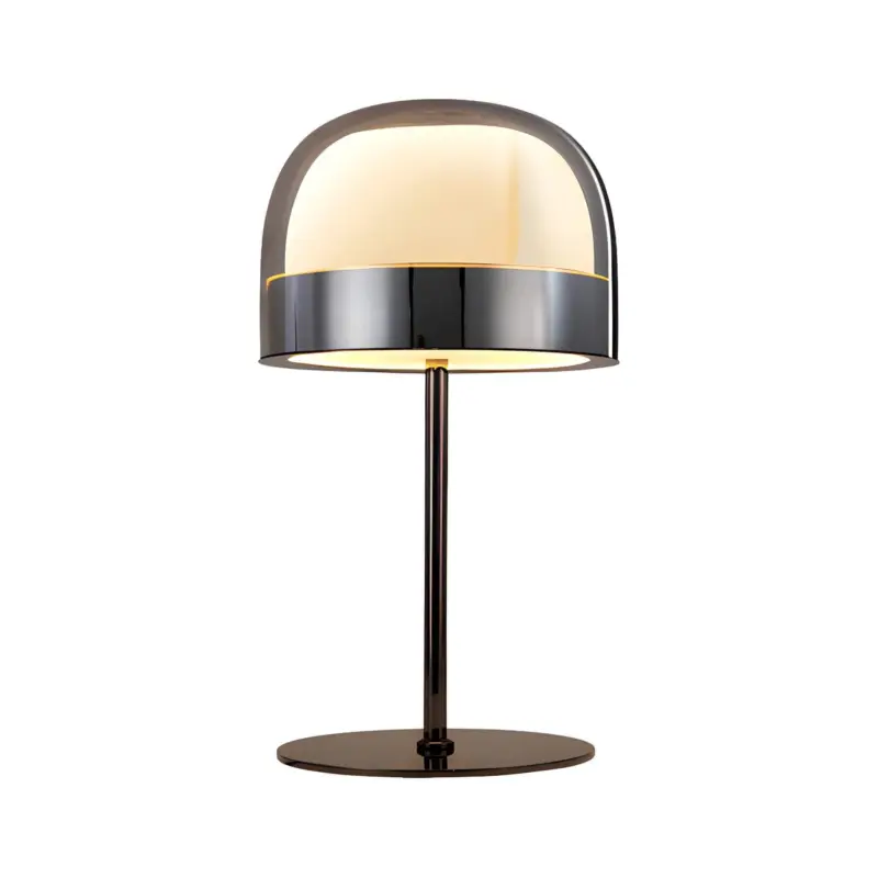 Equatore glastischlampe doppelschichtige nachtleuchte led modern transparent xlumina