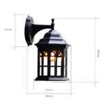 Eurochic europaeische retro led aussenlampe schwarz bronze weiss garten beleuchtung wetterfest stilvoll ip44 xlumina2