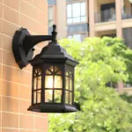 Eurochic europaeische retro led aussenlampe schwarz bronze weiss garten beleuchtung wetterfest stilvoll ip44 xlumina5