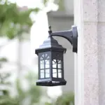 Eurochic europaeische retro led aussenlampe schwarz bronze weiss garten beleuchtung wetterfest stilvoll ip44 xlumina6