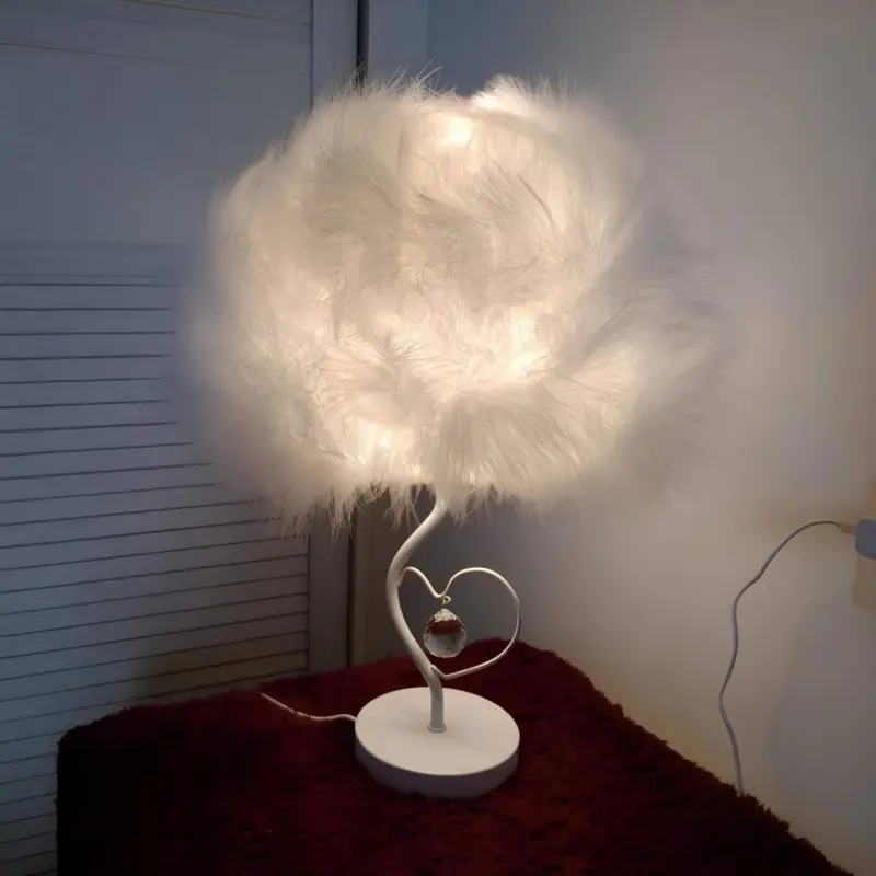 Evoglow feder wolken tischlampe skandinavisch romantisch federcloud xlumina2