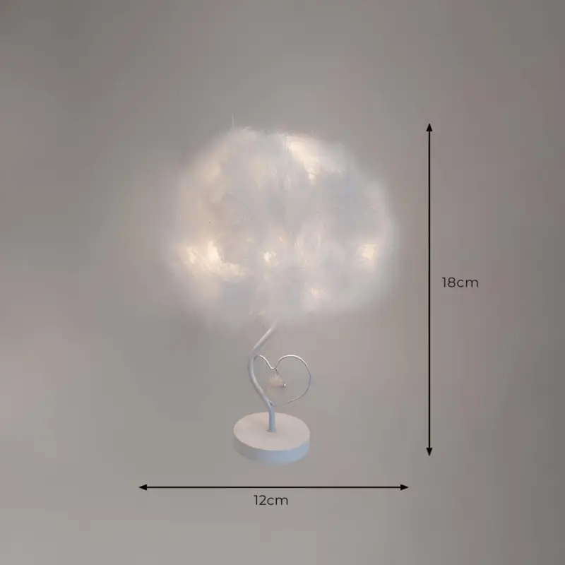 Evoglow feder wolken tischlampe skandinavisch romantisch federcloud xlumina5