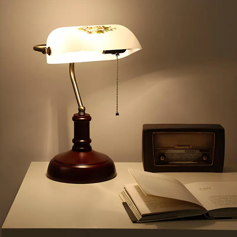 Evolicht vintage nachttischlampe retro design halbzylindrisch schlafzimmer xlumina