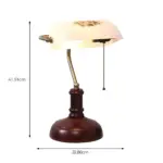 Evolicht vintage nachttischlampe retro design halbzylindrisch schlafzimmer xlumina
