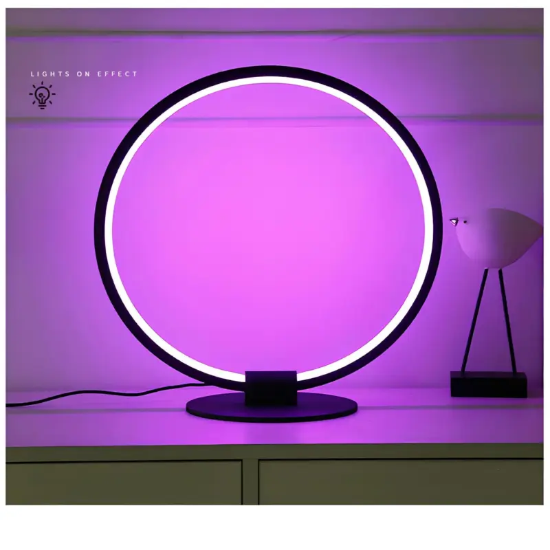Farbige led hintergrund Tischlampe rgb usb ambiente licht anpassbare farben modern xLumina