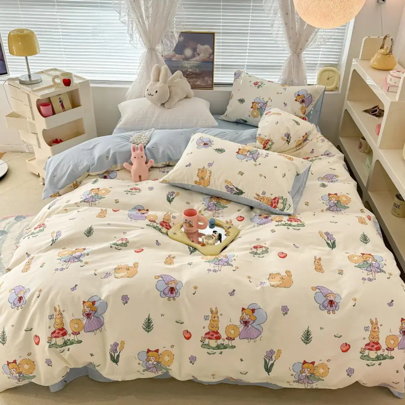 Farmhouserabbitprintnurserybeddingset