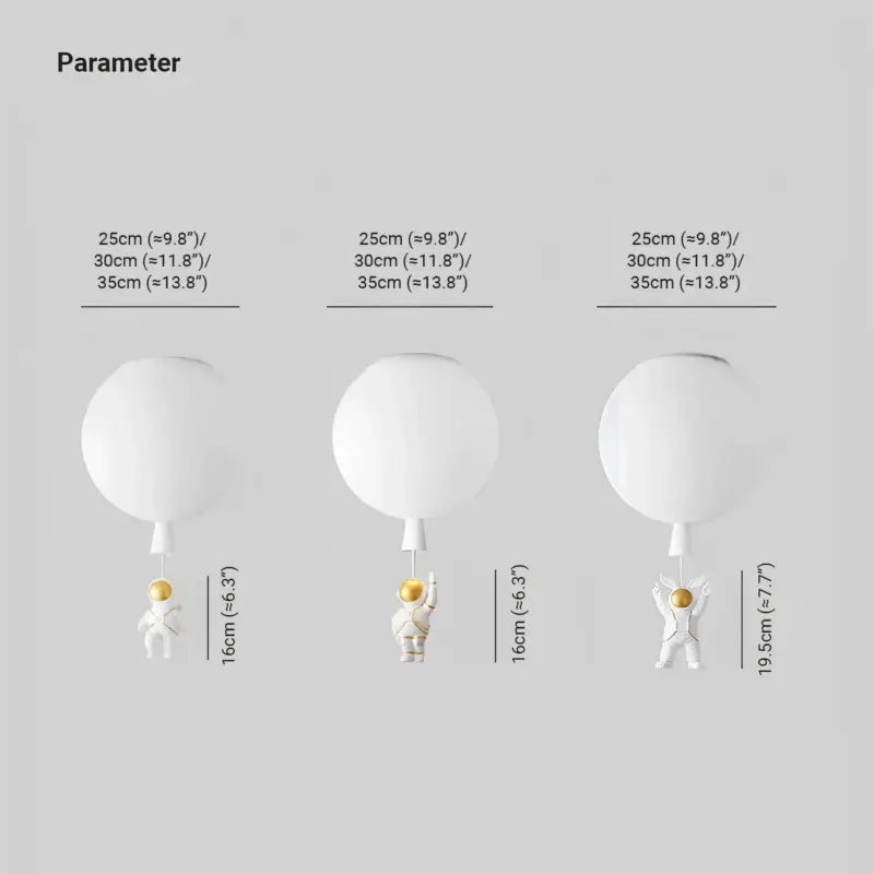 Fateh moderne led mond astronauten deckenlampen aus acryl xlumina