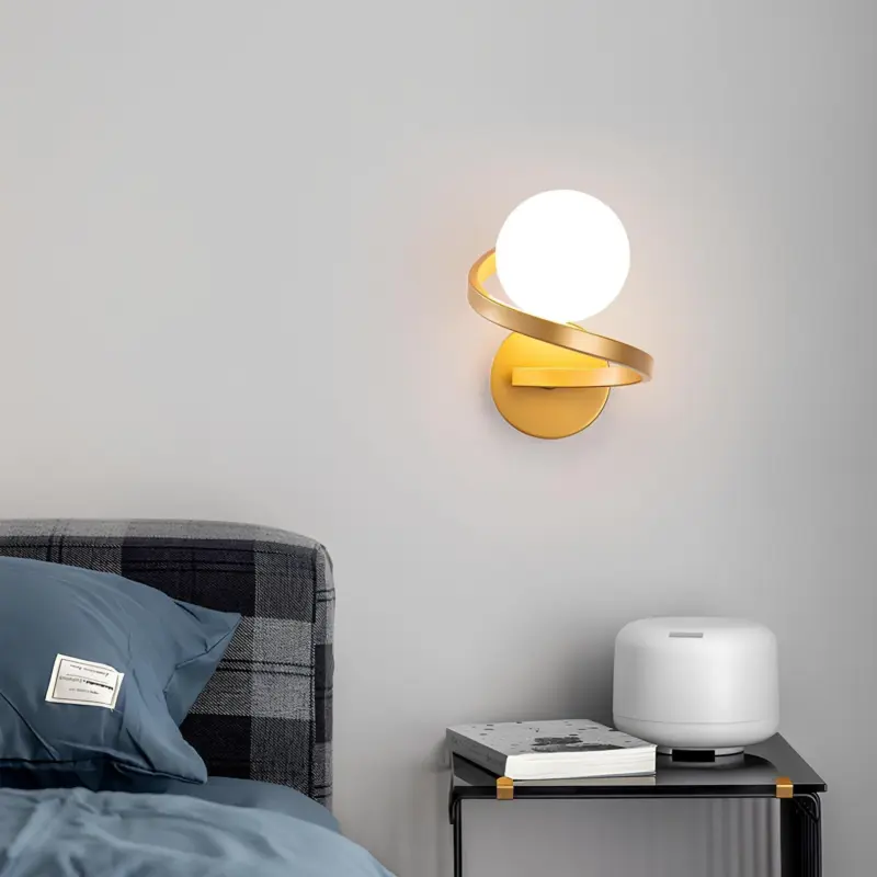 Flexglow minimalistische wandlampe modern geschwungen led beleuchtung xlumina