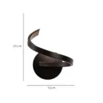 Flexglow minimalistische wandlampe modern geschwungen led beleuchtung xlumina
