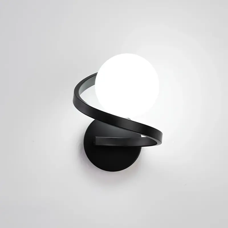 Flexglow minimalistische wandlampe modern geschwungen led beleuchtung xlumina