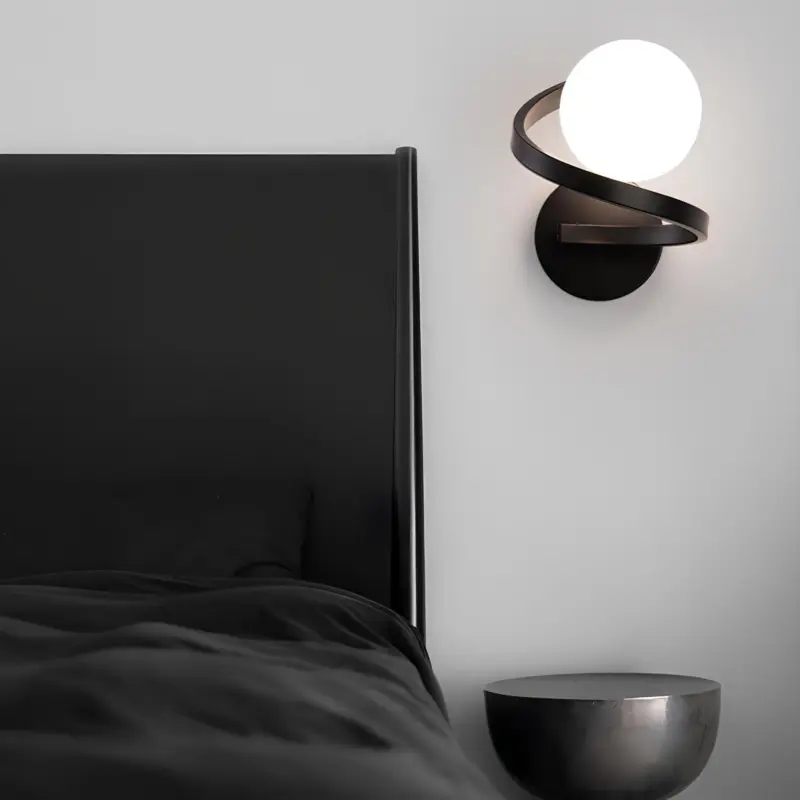 Flexglow minimalistische wandlampe modern geschwungen led beleuchtung xlumina