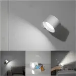 Flexilamp kabellose 360 grad wandlampe schwarz weiss gold silber wiederaufladbar modern design xlumina5