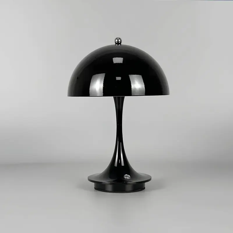 Flexishade tragbare metall lampenschirm tischlampe schwarz weiss holz led usb lampe xlumina3