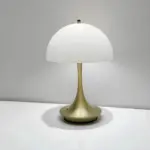 Flexishade tragbare metall lampenschirm tischlampe schwarz weiss holz led usb lampe xlumina5