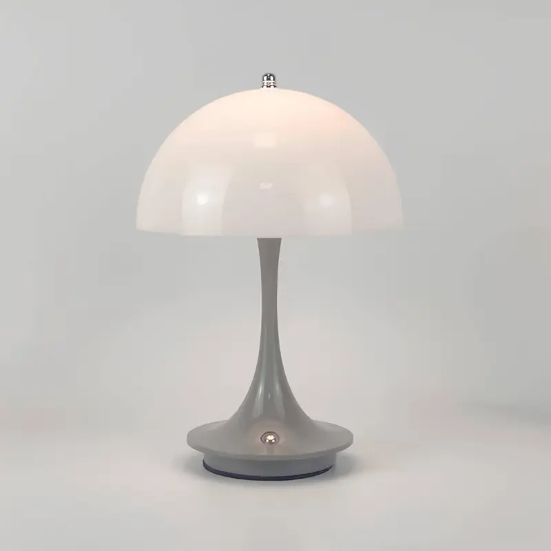 Flexishade tragbare metall lampenschirm tischlampe schwarz weiss holz led usb lampe xlumina7