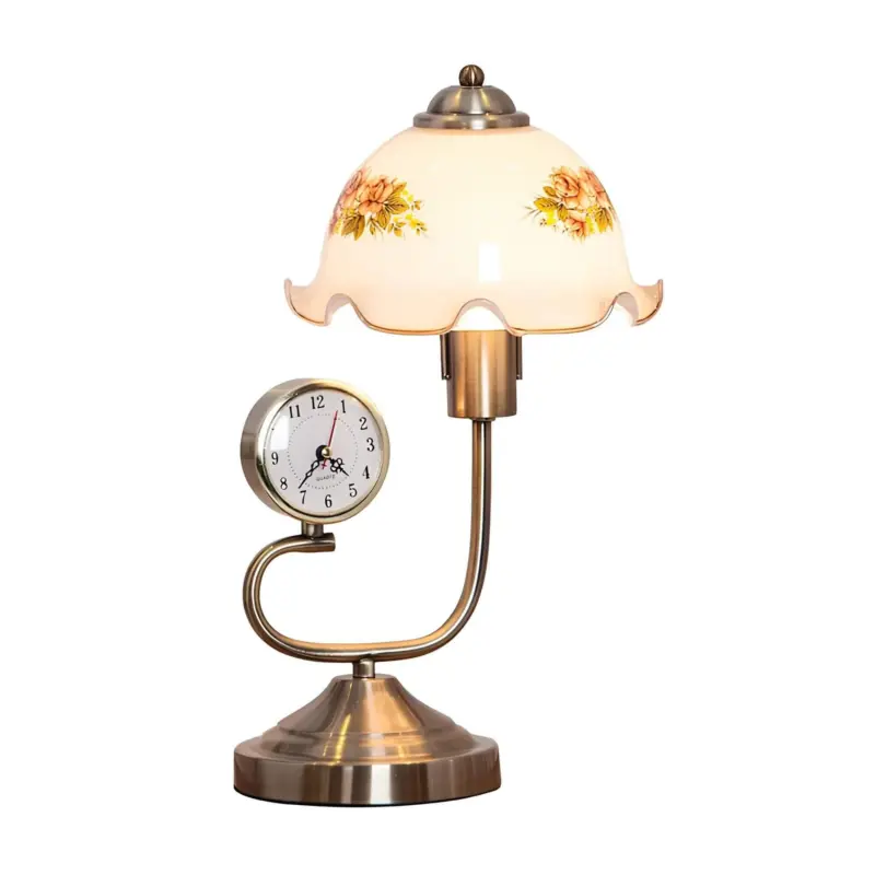 Floraglow blumenformige tischlampe im landlichen stil blumen design antik weiss xlumina