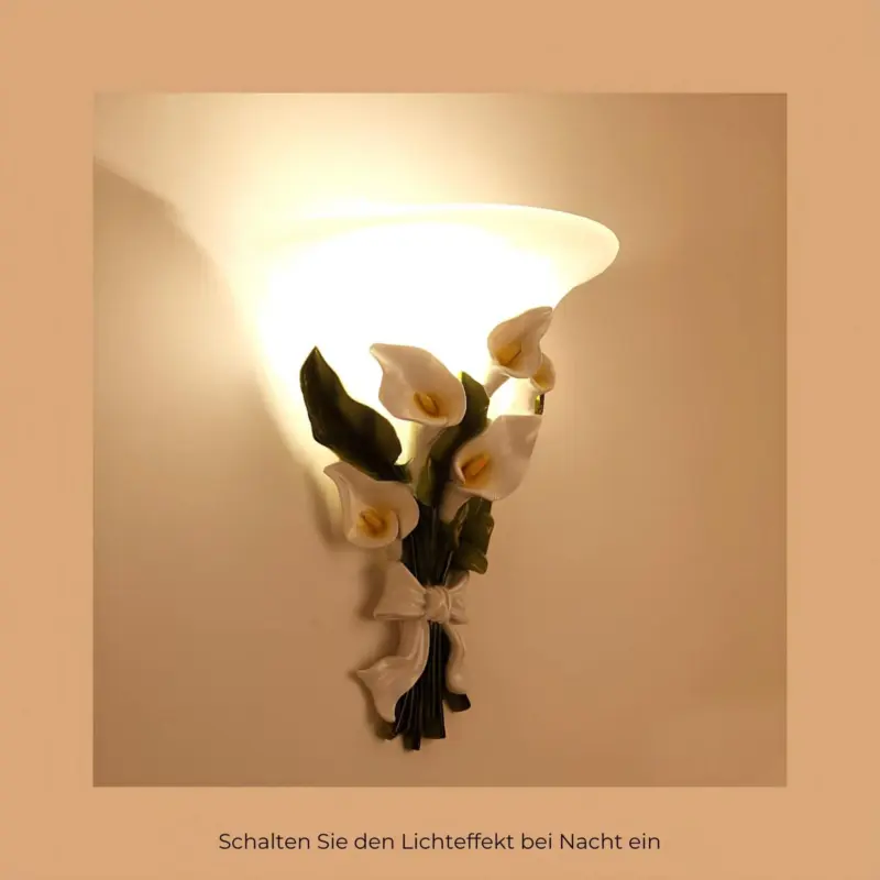 Floralicht wandlampe blumenstrauss design schwarz 12w led wandleuchte xlumina4