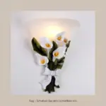 Floralicht wandlampe blumenstrauss design schwarz 12w led wandleuchte xlumina5
