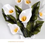 Floralicht wandlampe blumenstrauss design schwarz 12w led wandleuchte xlumina8