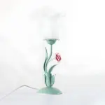 Floralight nachttischlampe blumendesign led glas nachtbeleuchtung xlumina4