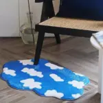 Fluffy clouds mat