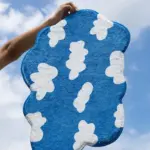 Fluffy clouds mat