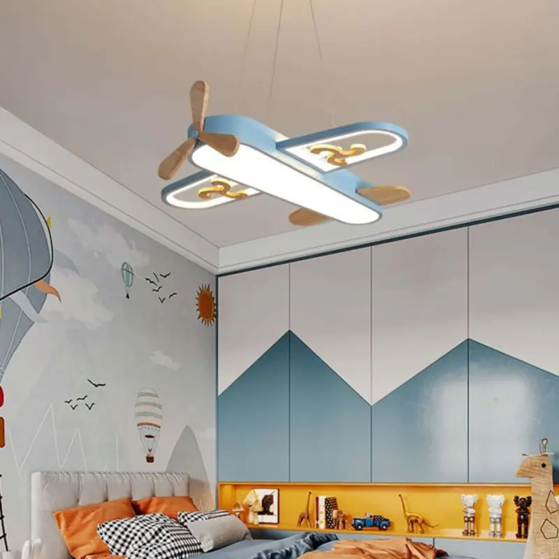 Flugzeugfoermige led Deckenlampen kinderzimmer modern stil licht xlumina
