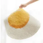 Fried egg rug