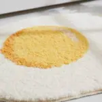 Fried egg rug