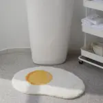 Fried egg rug