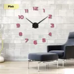 Full size 3d acrylic living room wall clock