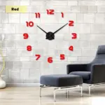 Full size 3d acrylic living room wall clock