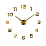 Full size 3d acrylic living room wall clock