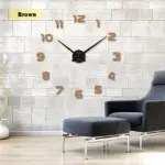Full size 3d acrylic living room wall clock
