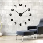 Full size 3d acrylic living room wall clock