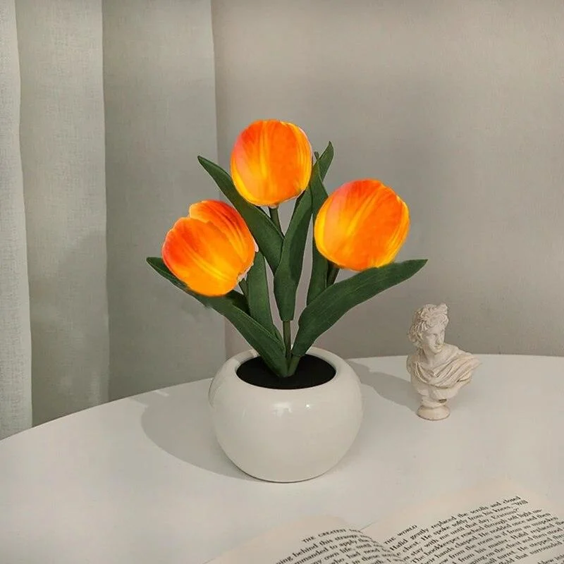 Vintage Aesthetic Tulip Table Lamp - ISTANBULLU LTD